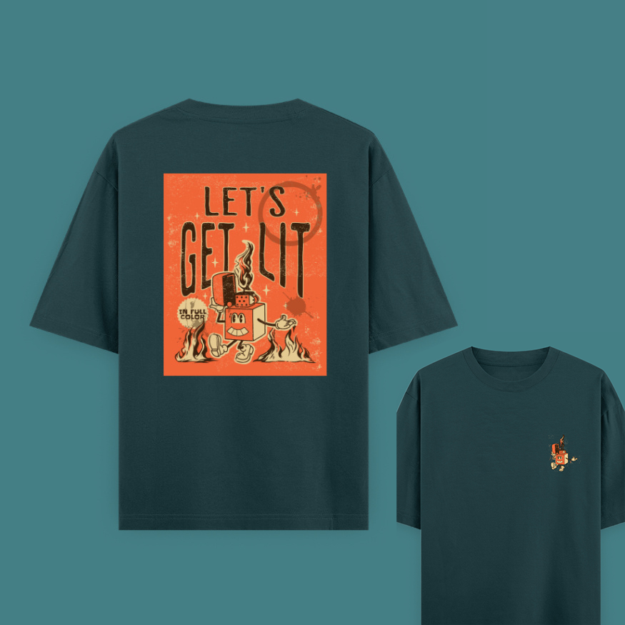 Unisex Oversized Get Lit T-Shirt